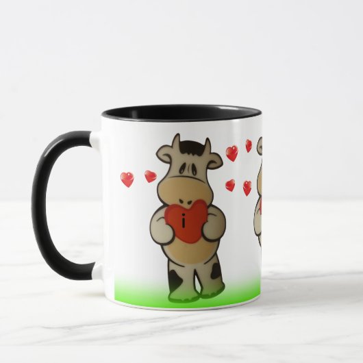 Mug Koe Ik hou van jou  Mok (Links)