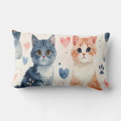Mug & Kussen met Mooie Katten - Waterverf Speelse  (Achterkant)