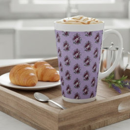 Mug Latte Bouquet de Violettes Latte Mok