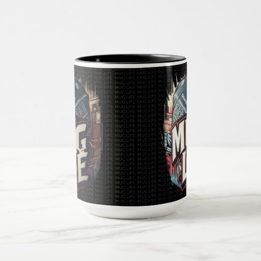 Mug Leven: Stedelijke Graffiti Stijl Mok (Midden)