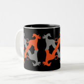 Mug Lévrier Afghan Tweekleurige Koffiemok (Voorkant links)