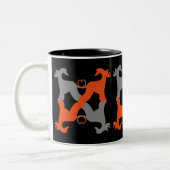 Mug Lévrier Afghan Tweekleurige Koffiemok (Links)