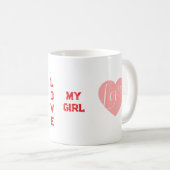 Mug love girl koffiemok (Voorkant rechts)