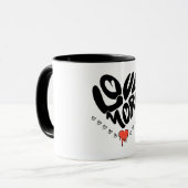 Mug love more mok (Voorkant links)