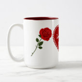Mug Love You More Tweekleurige Koffiemok (Links)