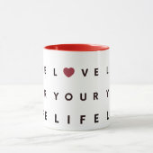 MUG LOVE YOUR LIVE MOK (Midden)