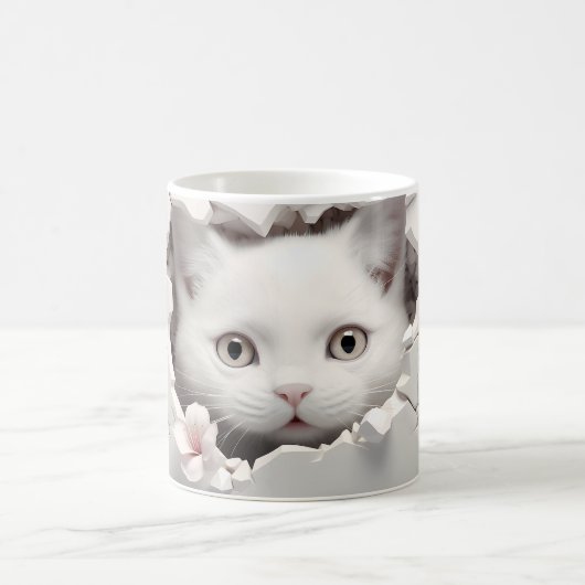 Mug Magic 3D cat Magische Mok (Center)