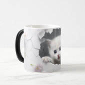 Mug Magic 3D cat Magische Mok (Voorkant links)