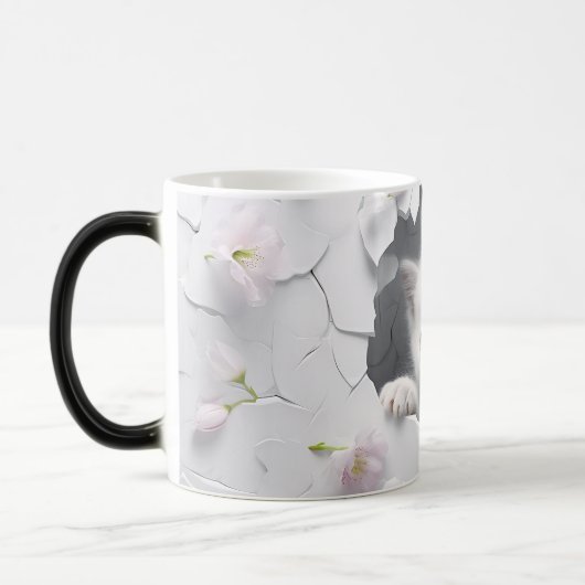 Mug Magic 3D cat Magische Mok (Links)
