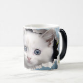 Mug Magic 3D cat Magische Mok (Voorkant rechts)