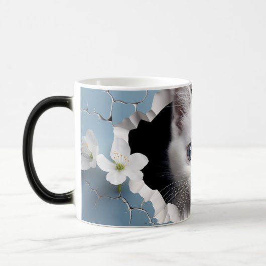 Mug Magic 3D cat Magische Mok (Links)