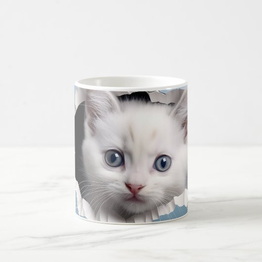 Mug Magic 3D cat Magische Mok (Center)