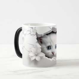 Mug Magic 3D cat Magische Mok