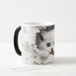 Mug Magic 3D cat Magische Mok
