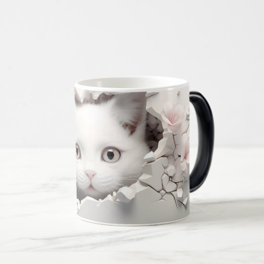 Mug Magic 3D kat Magische Mok (Voorkant rechts)