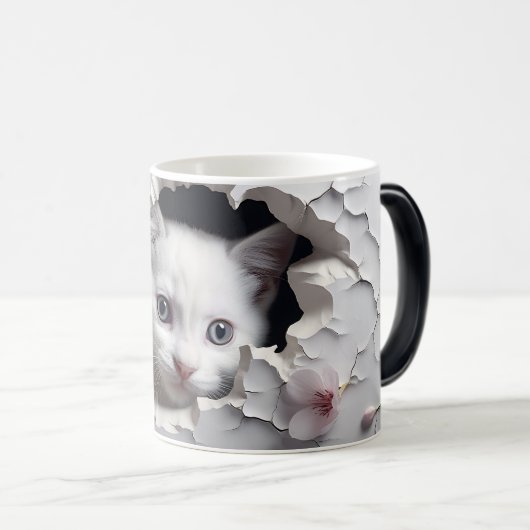 Mug Magic 3D kat Magische Mok (Voorkant rechts)