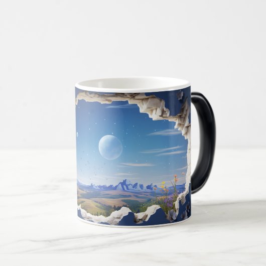 Mug Magic 3D-landschap Magische Mok (Voorkant rechts)