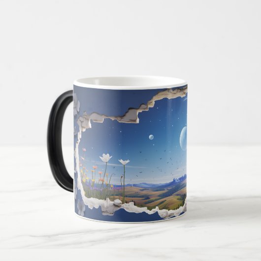 Mug Magic 3D-landschap Magische Mok (Voorkant links)