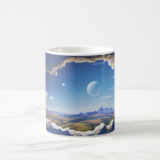 Mug Magic 3D-landschap Magische Mok (Center)