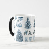 Mug Magic Festive Vintage Christmas Magische Mok (Voorkant links)