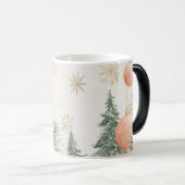 Mug Magic Festive Vintage Christmas Magische Mok (Voorkant rechts)