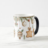 Mug Magic Festive Vintage Christmas Magische Mok (Voorkant rechts)