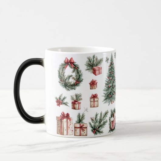 Mug Magic Festive Vintage Christmas Magische Mok (Links)