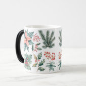 Mug Magic Festive Vintage Christmas Magische Mok (Voorkant links)
