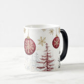 Mug Magic Festive Vintage Christmas Magische Mok (Voorkant rechts)