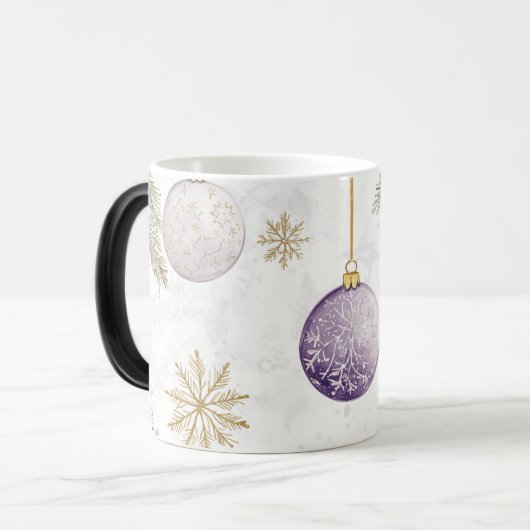 Mug Magic Festive Vintage Christmas Magische Mok (Voorkant links)