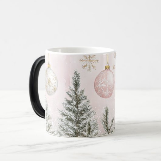 Mug Magic Festive Vintage Christmas Magische Mok (Voorkant links)
