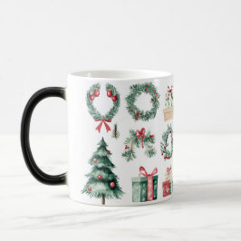 Mug Magic Festive Vintage Kerstmis Magische Mok
