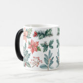 Mug Magic Festive Vintage Kerstmis Magische Mok (Voorkant links)