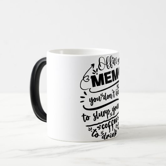 Mug Magic Funny Office Coffee Quotes Magische Mok (Voorkant links)