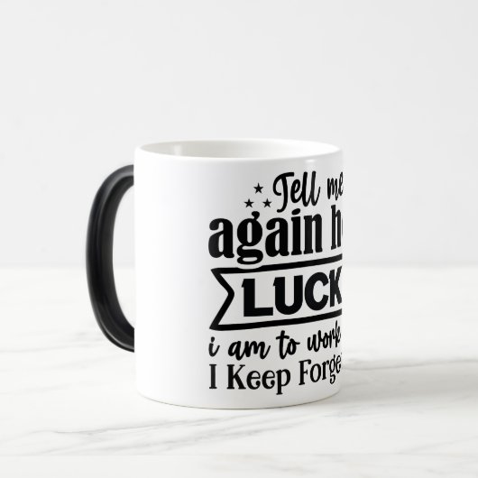 Mug Magic Funny Office Coffee Quotes Magische Mok (Voorkant links)