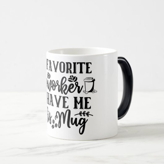 Mug Magic Funny Office Coffee Quotes Magische Mok (Voorkant rechts)
