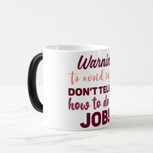 Mug Magic Funny Office Coffee Quotes Magische Mok (Voorkant links)
