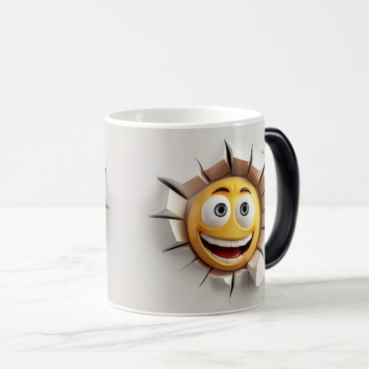 Mug Magic Gezichtsemoticon Doorbraak Magische Mok (Voorkant rechts)