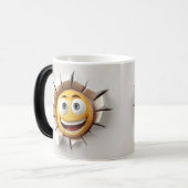 Mug Magic Gezichtsemoticon Doorbraak Magische Mok (Voorkant links)