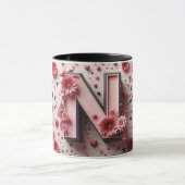 Mug Magic N Valentine Alphabet 3D Mok (Midden)