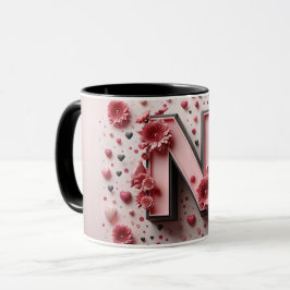 Mug Magic N Valentine Alphabet 3D Mok