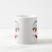 Mug Magic Sarcastic Women Face with Red Lips Magische Mok (Center)
