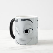 Mug Magie Knipogend Carton Gezicht 3D Magische Mok (Voorkant links)