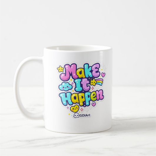 MUG - Make It Happen Koffiemok (Links)