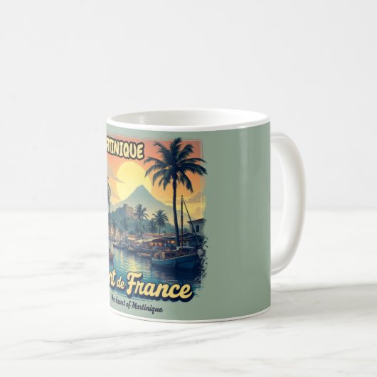 Mug Martinique - Tropisch strand Koffiemok (Voorkant rechts)
