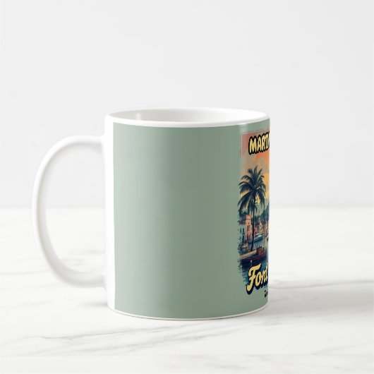 Mug Martinique - Tropisch strand Koffiemok (Links)