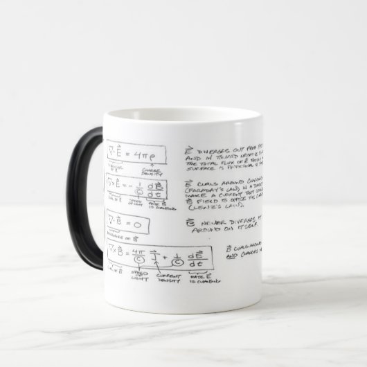 Mug Maxwell's Equations Magische Mok (Voorkant links)