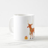Mug Merry Christmas Renne Koffiemok (Voorkant links)