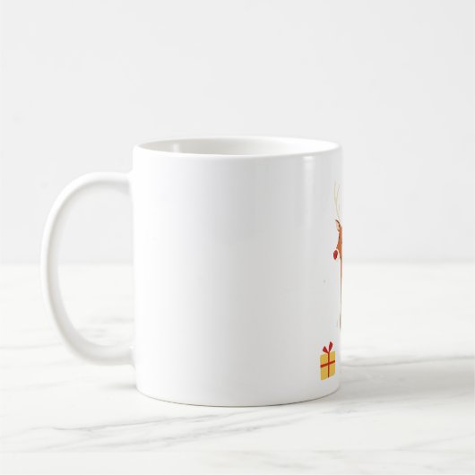 Mug Merry Christmas Renne Koffiemok (Links)
