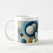 Mug met abstracte tekening koffiemok (Links)